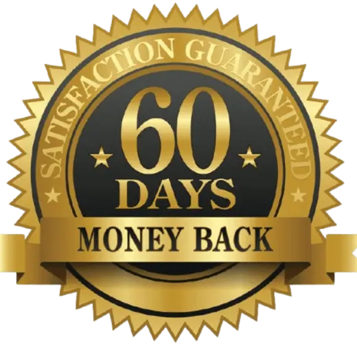 Seller's 60-day satisfaction guarantee badge